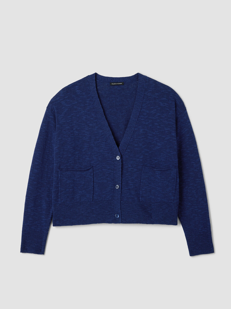 Organic Linen Cotton Slub Slouchy Cardigan 1