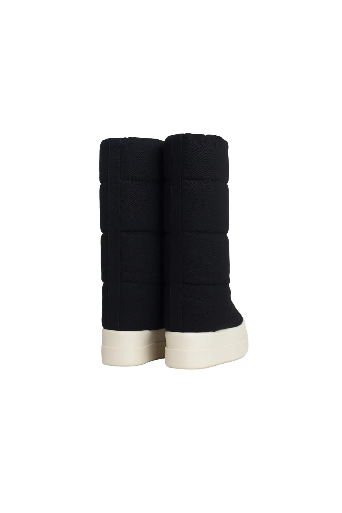 Rick Owens Drkshdw Mega Bumper Knee High Lunar Boots Black/Milk - 3