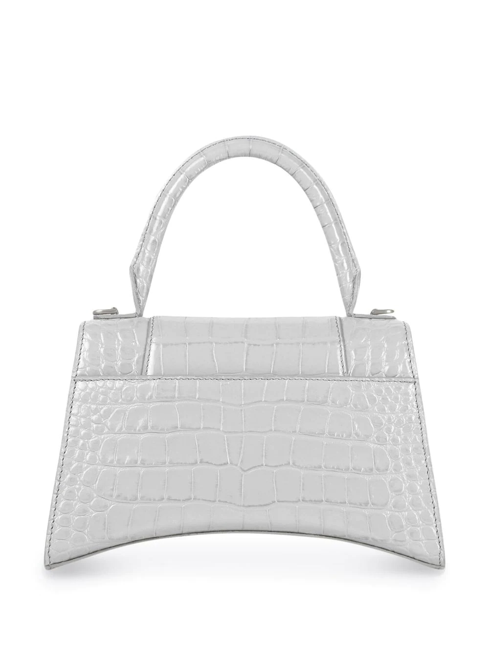 small Hourglass crocodile-effect tote bag - 3