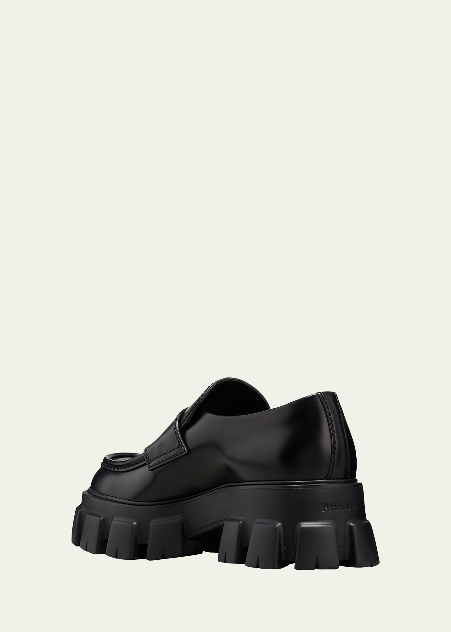 Men's Monolith Lug-Sole Brushed Leather Loafers - 4