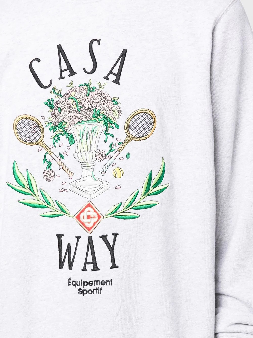 logo-embroidered crew-neck sweatshirt - 5