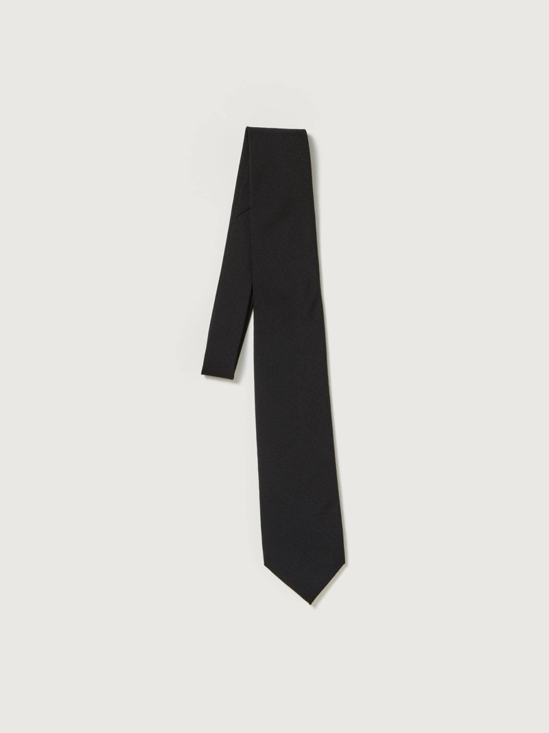 WOOL HERRINGBONE TIE 1