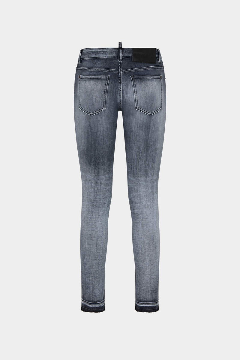DSQUARED2 GREY PROPER WASH MEDIUM WAIST SKINNY JEANS outlook