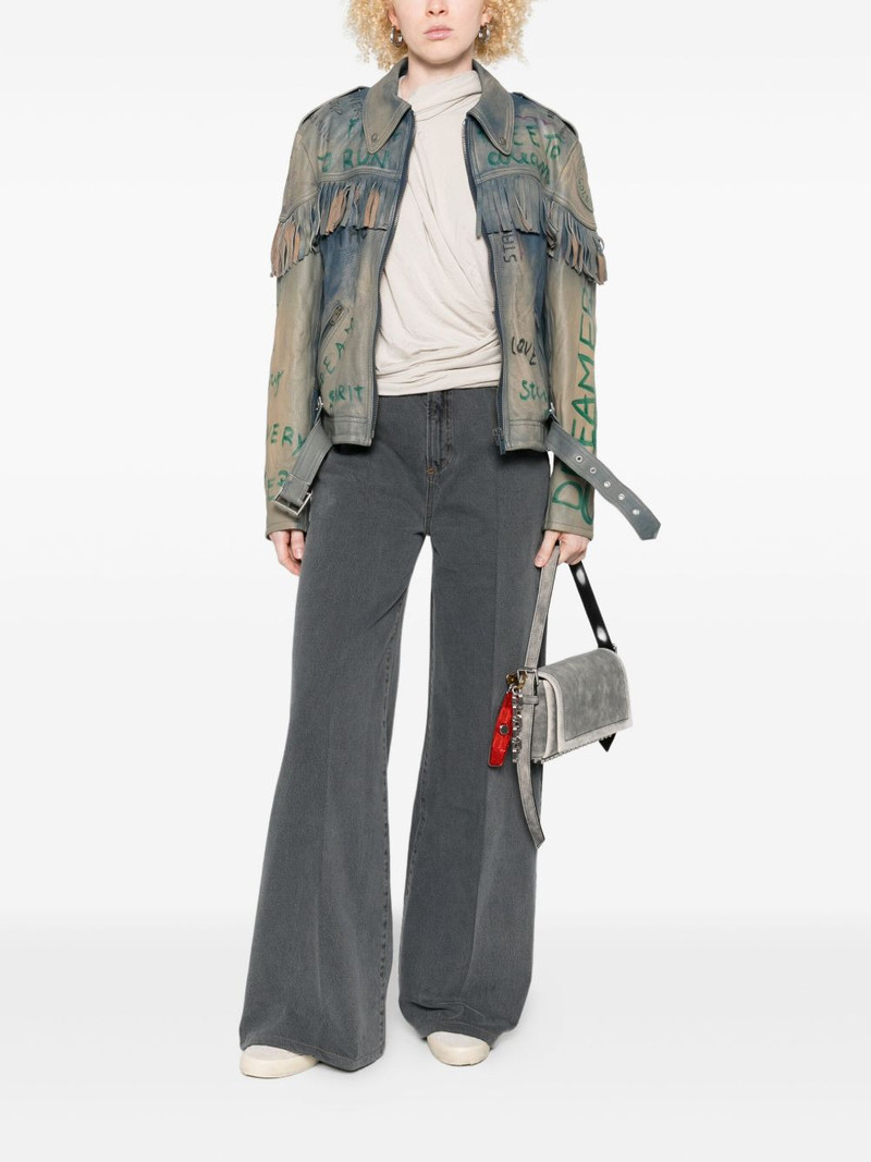 Golden Goose fringed leather jacket outlook