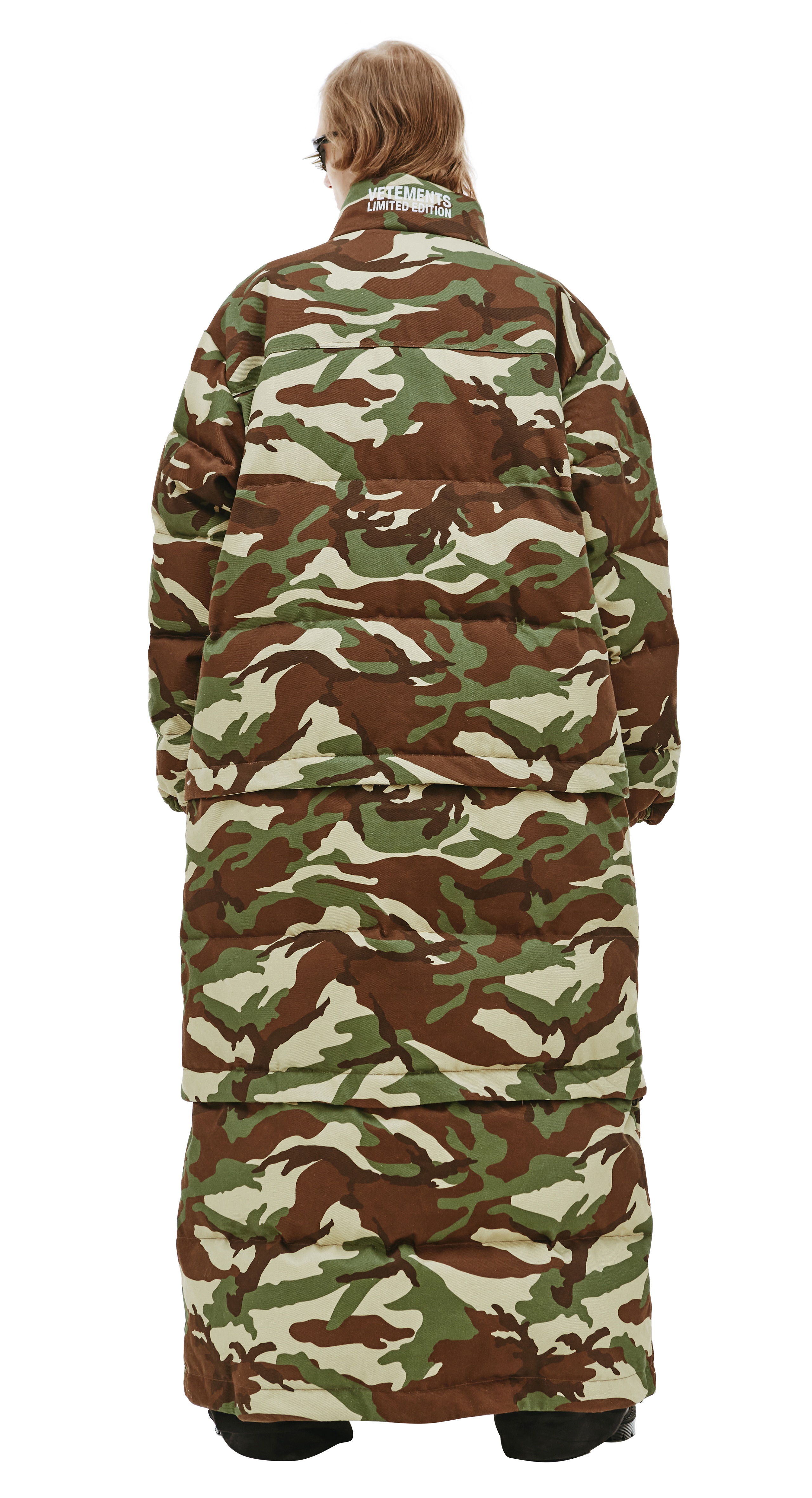 CAMOUFLAGE MAXI PADDED COAT - 4