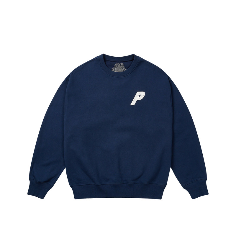 PALACE P3 CHAIN PUFF CREW NAVY outlook