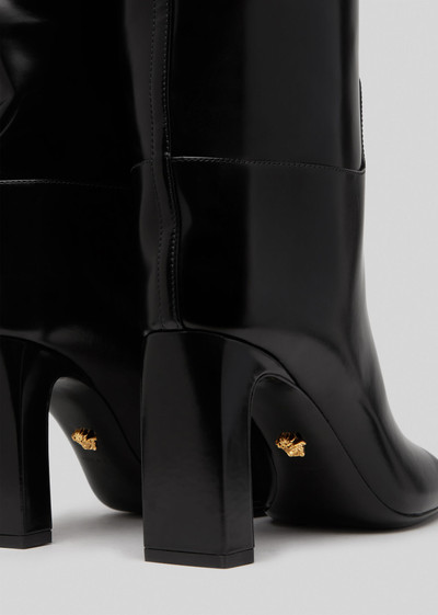 VERSACE Meander Leather Boots outlook