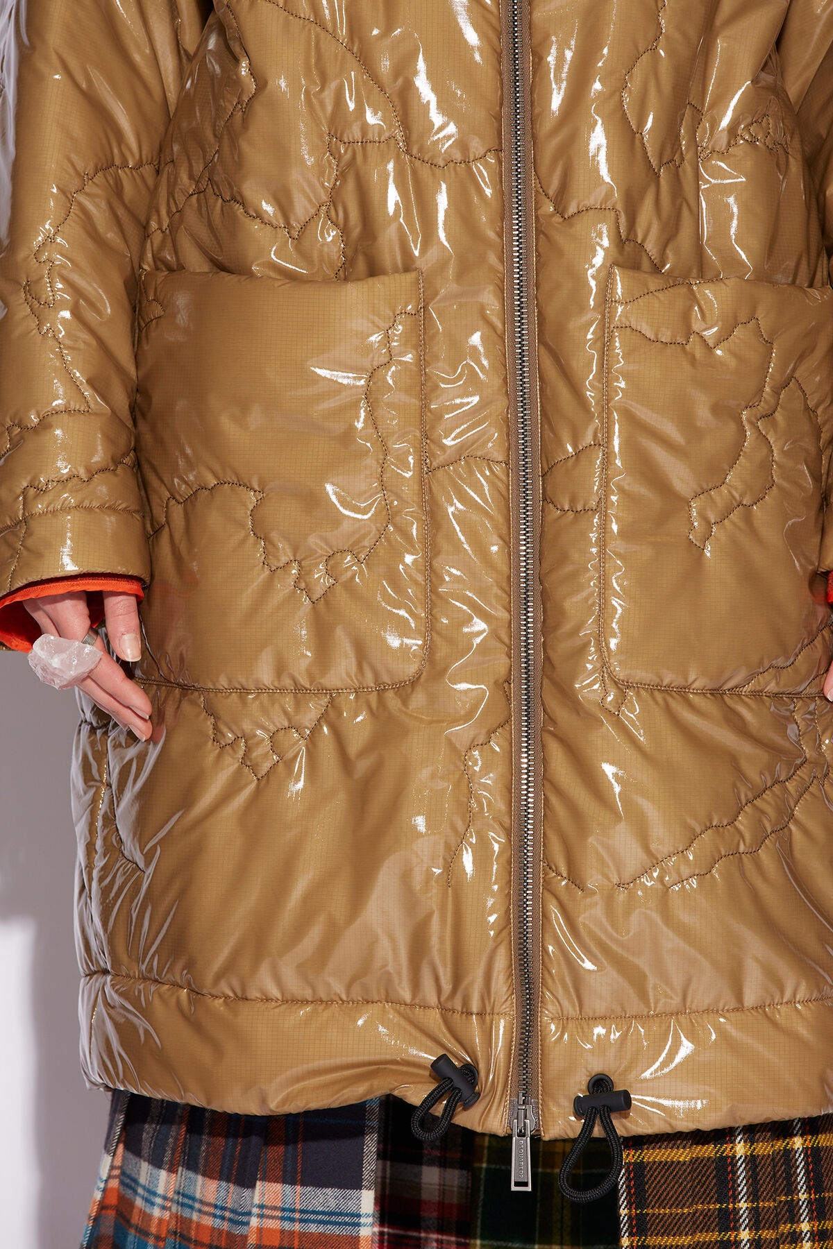 BIG MIXED PUFFER COAT - 5