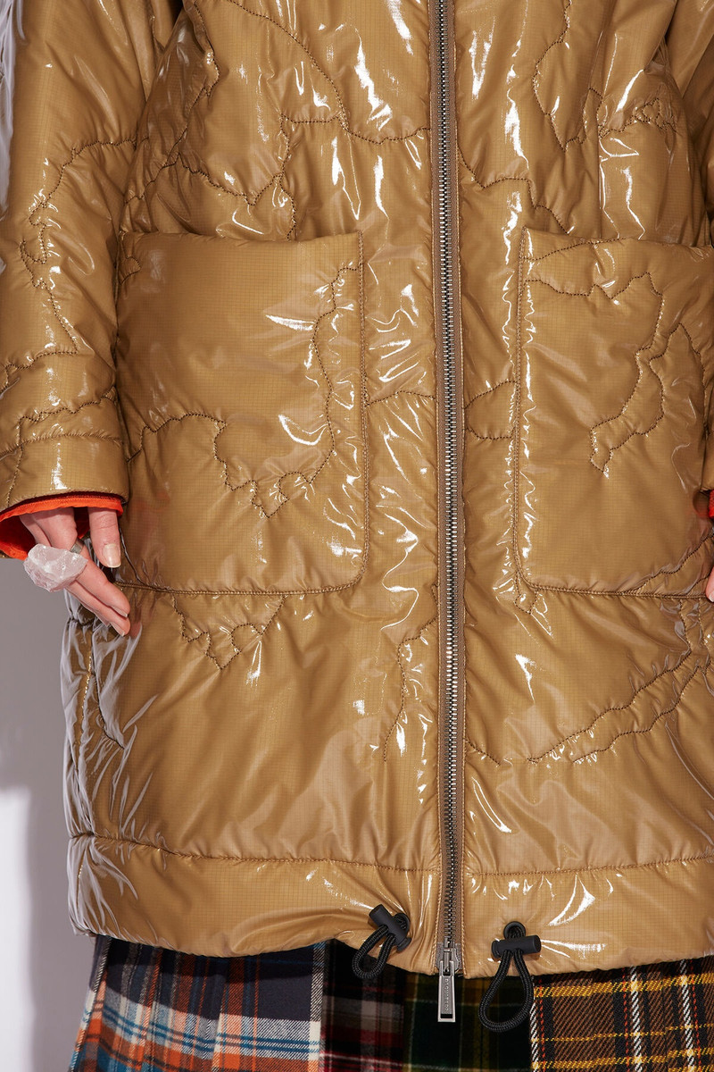 BIG MIXED PUFFER COAT 5
