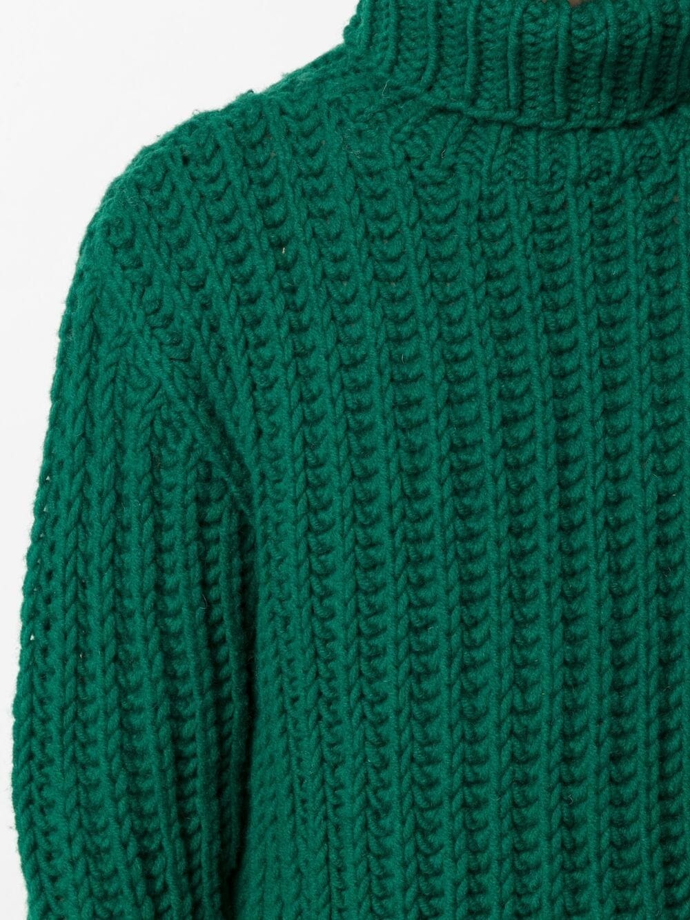 ribbed turtleneck jumper - 6