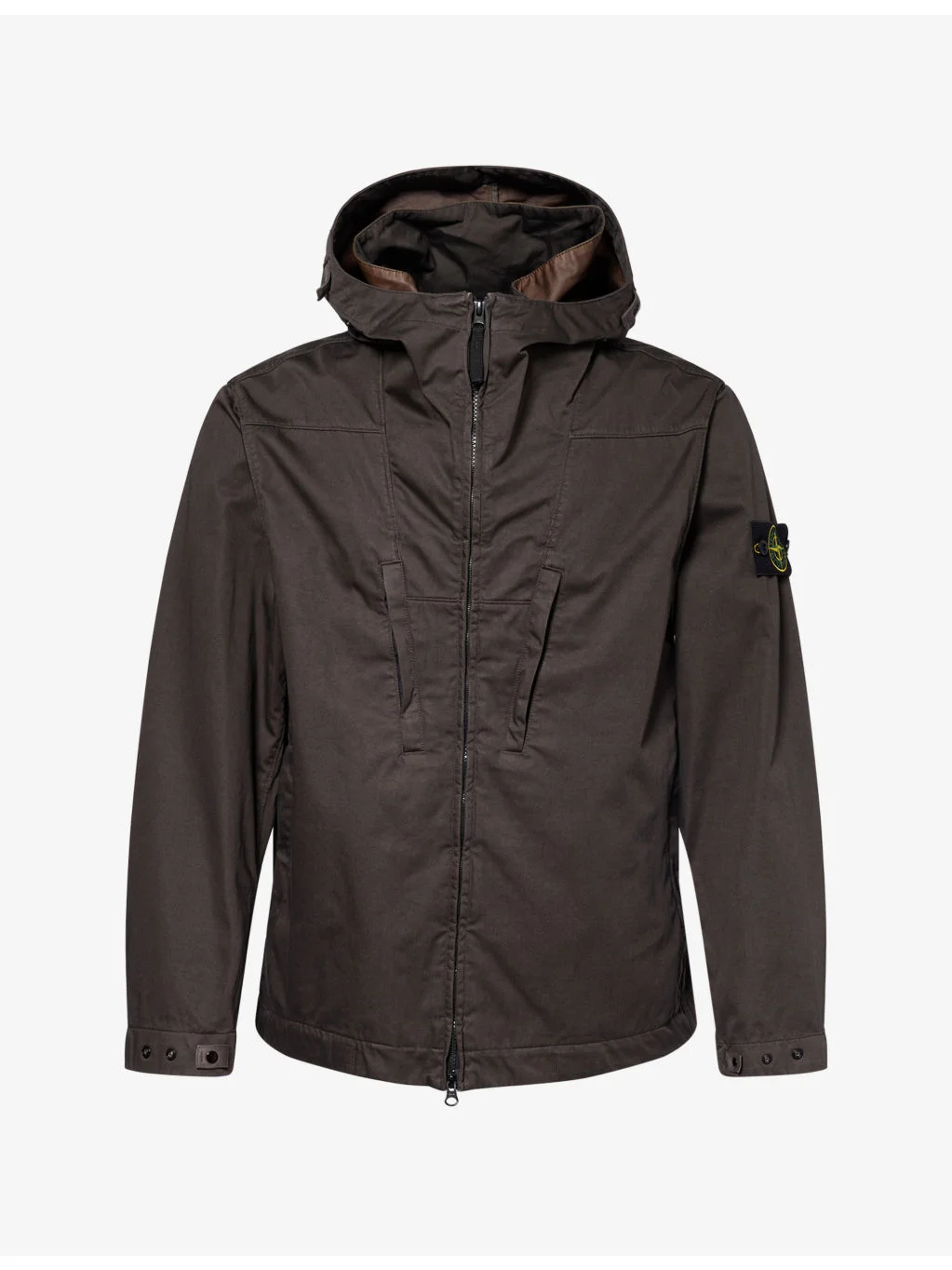 Brand-Badge Relaxed-Fit Cotton Jacket - 1
