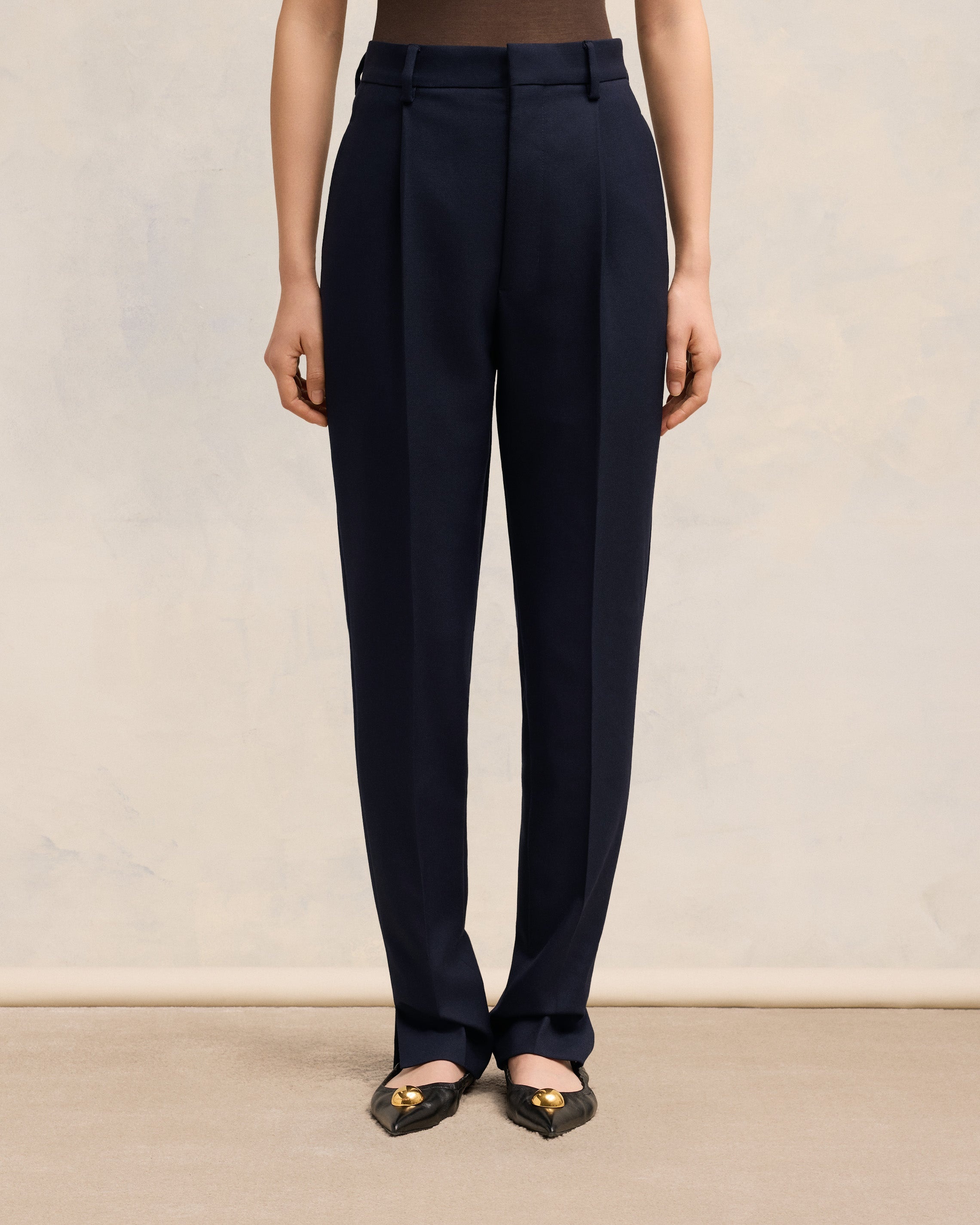 HIGH WAISTED CIGARETTE TROUSERS - 3