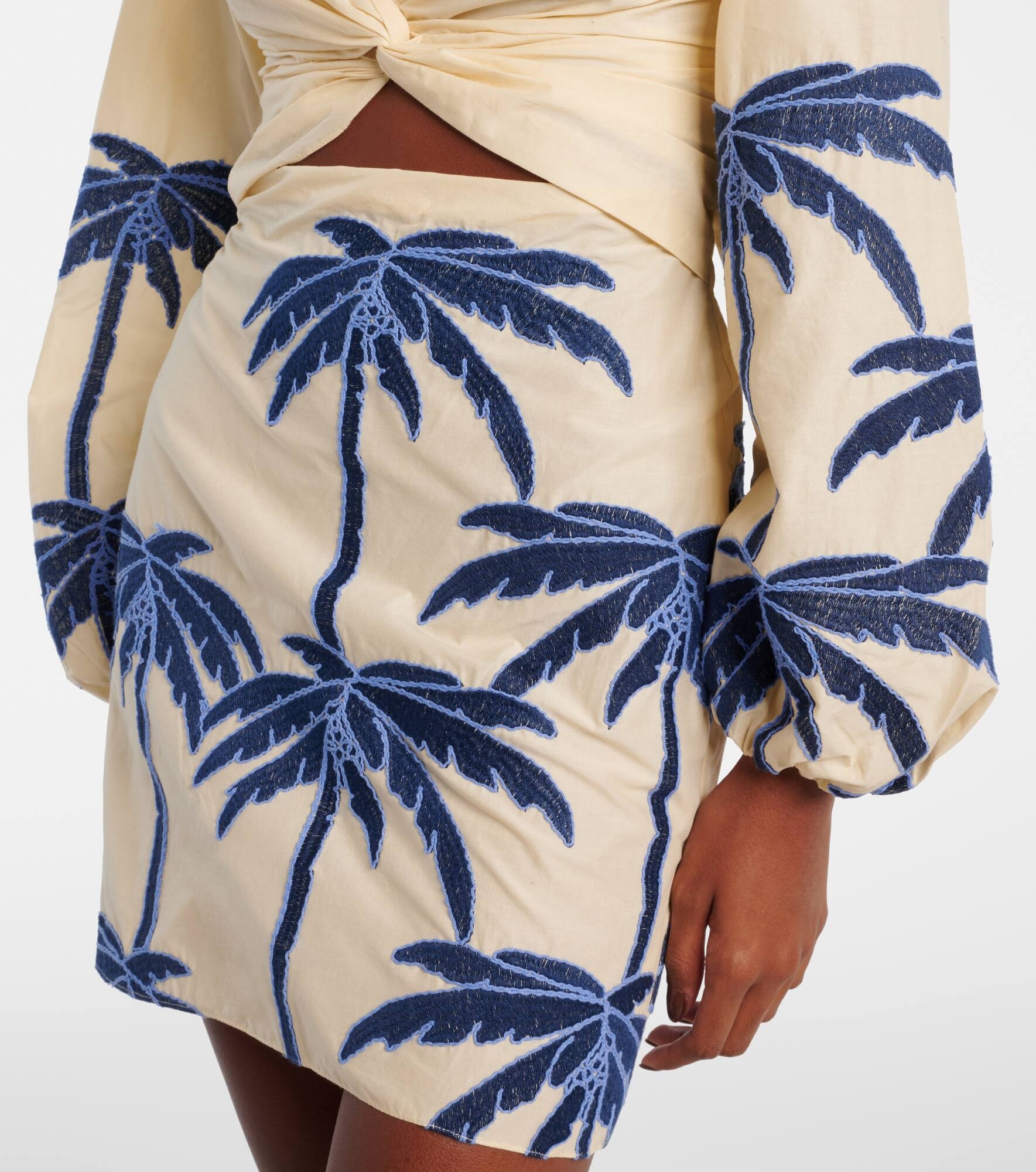 The Power Of The Sea cotton-blend minidress - 5