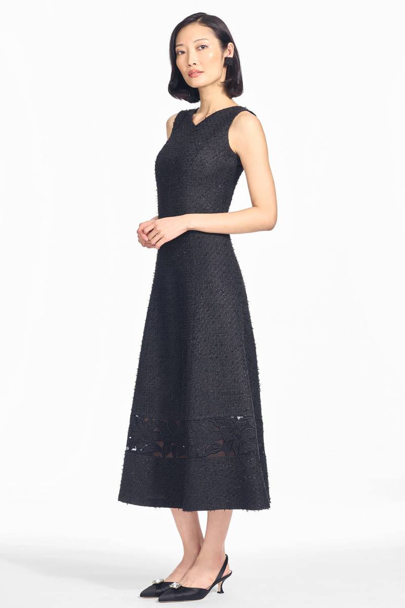 MICHAELA DRESS - CARBON ROSES 3