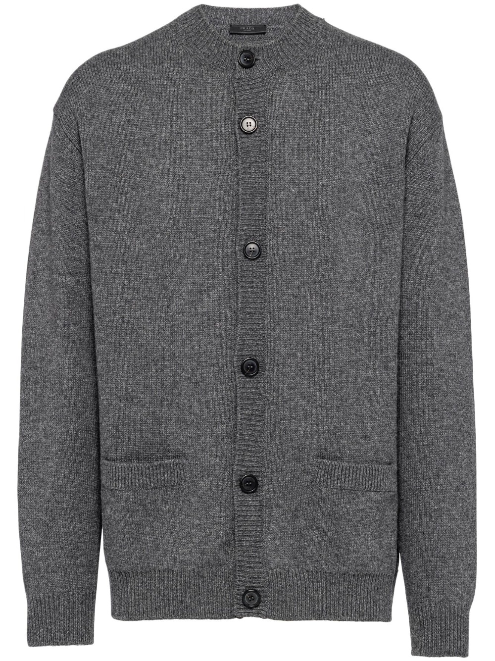 crew neck cashmere cardigan - 1