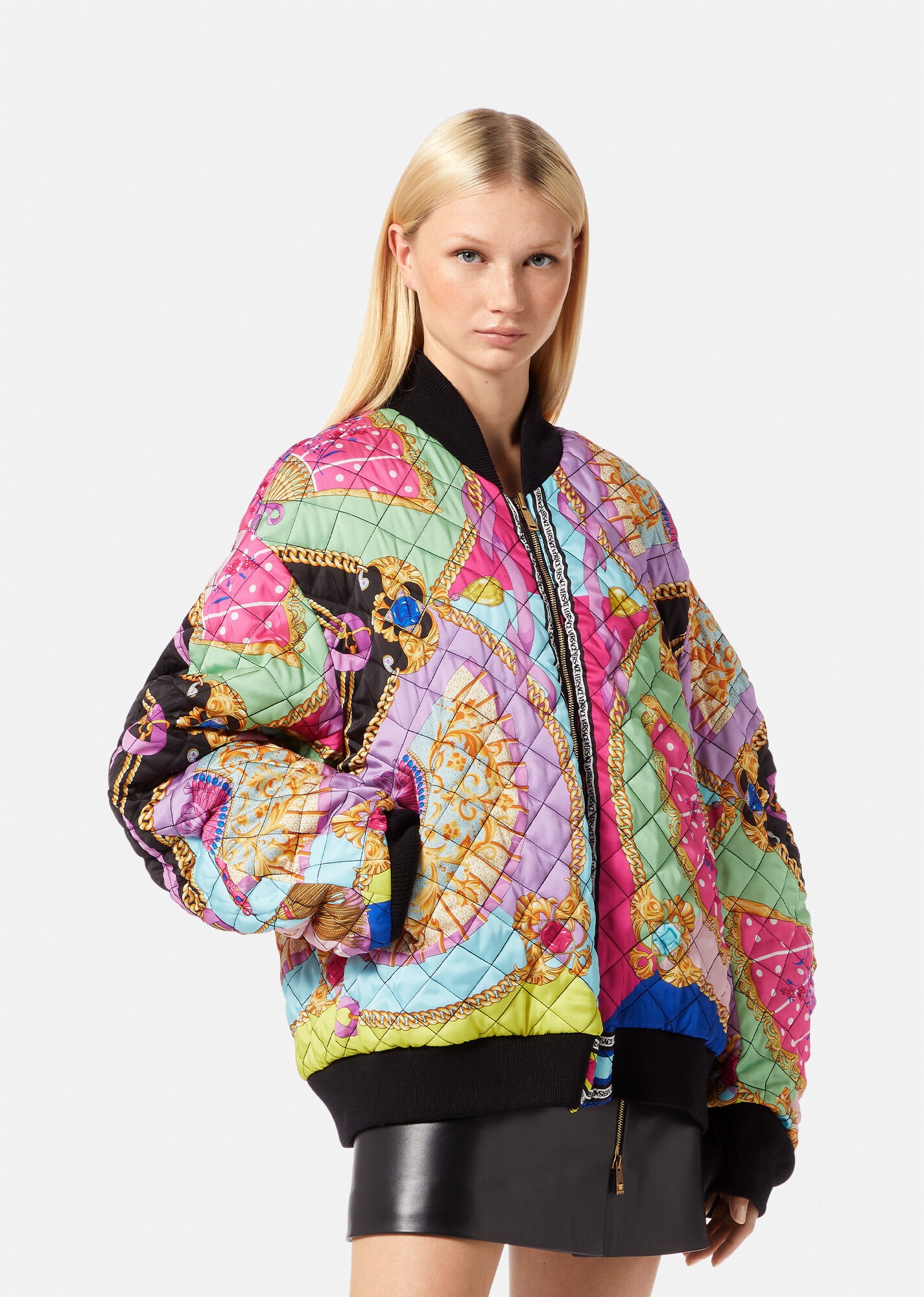 Medusa I Ventagli Reversible Puffer Jacket - 5