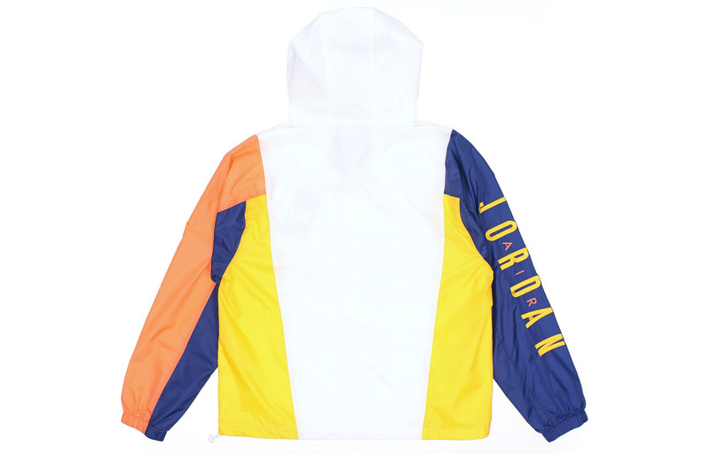 Jordan Air Jordan MENS Jumpman Multicolor Tat Sports Jacket White CV2241-100 outlook