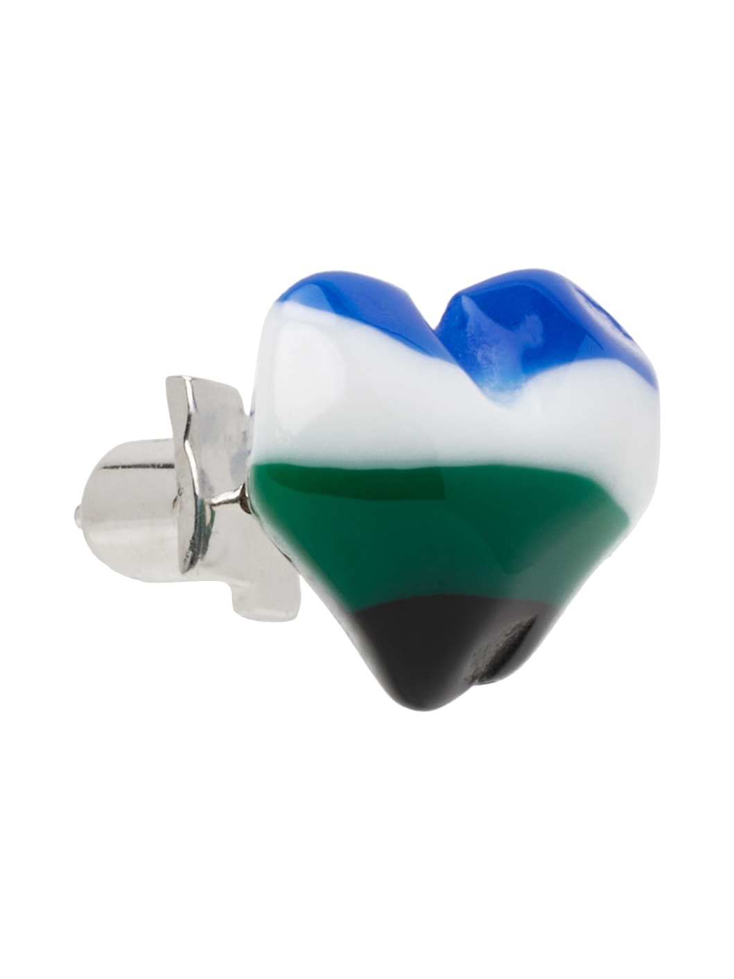 Multicolor Heart Single Earring - 2