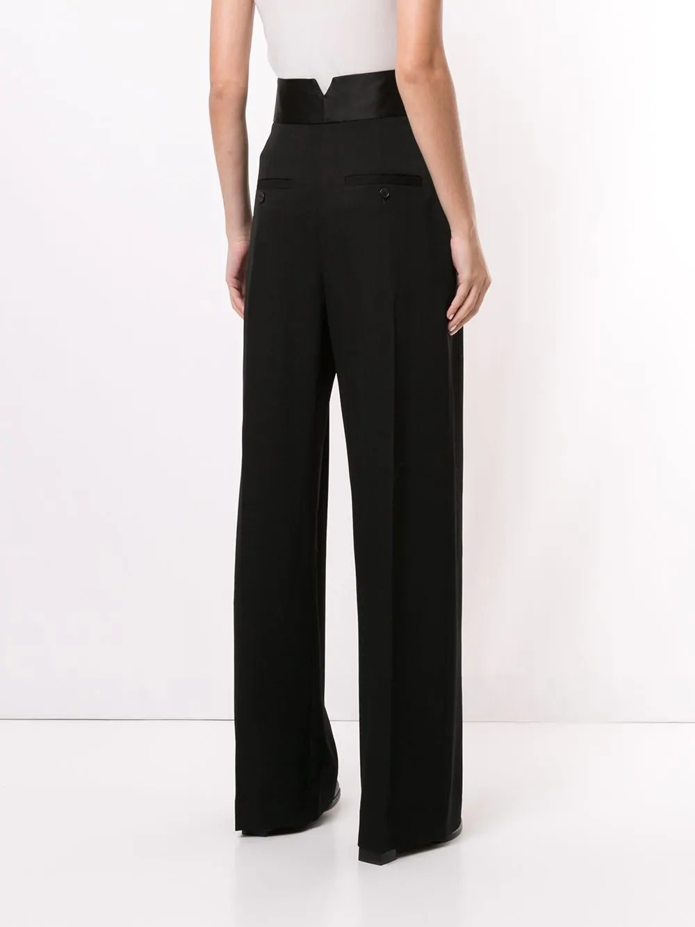 high-waisted pleated trousers - 4