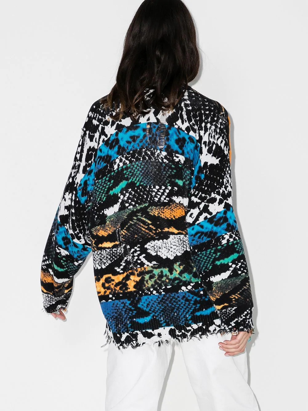 snake print jumper - 3