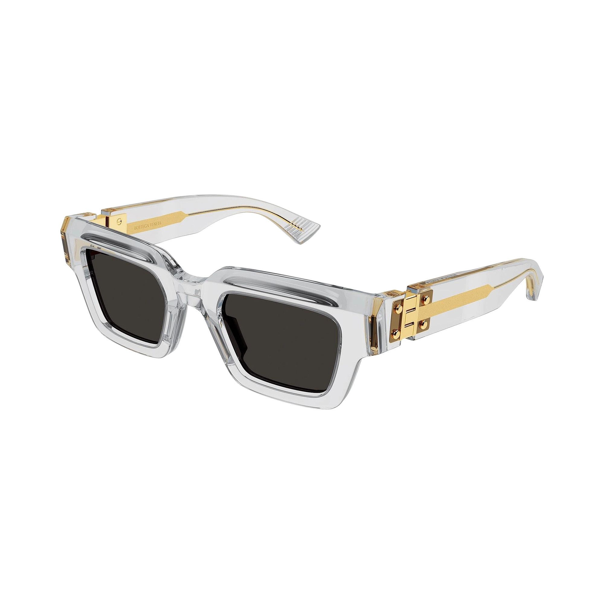 Bottega Veneta Tri-Fold Square Sunglasses 'White' - 2