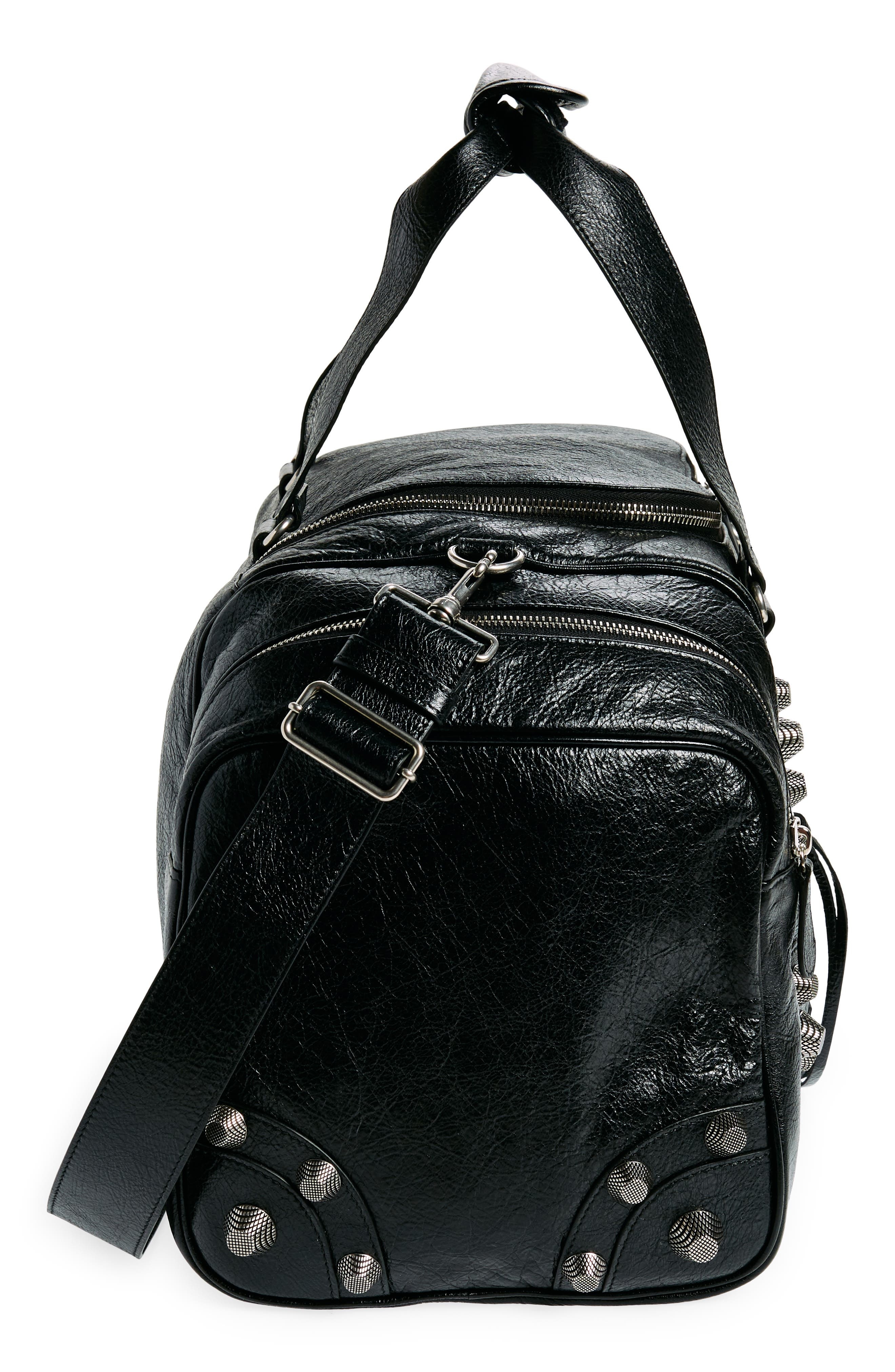 Balenciaga Le Cagole Leather Duffle Bag in Black at Nordstrom - 4