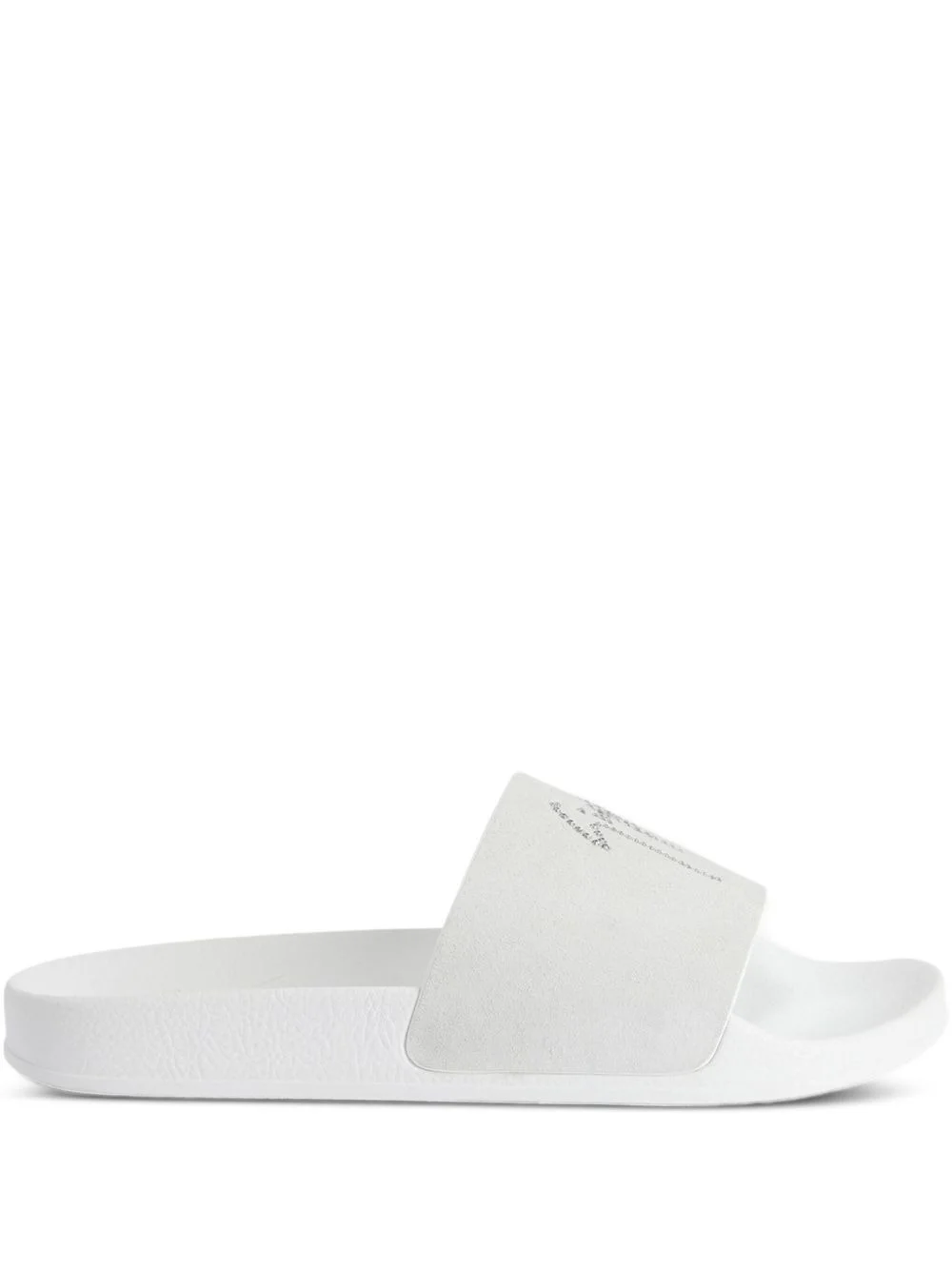 Brett crystal-embellished leather slides - 1