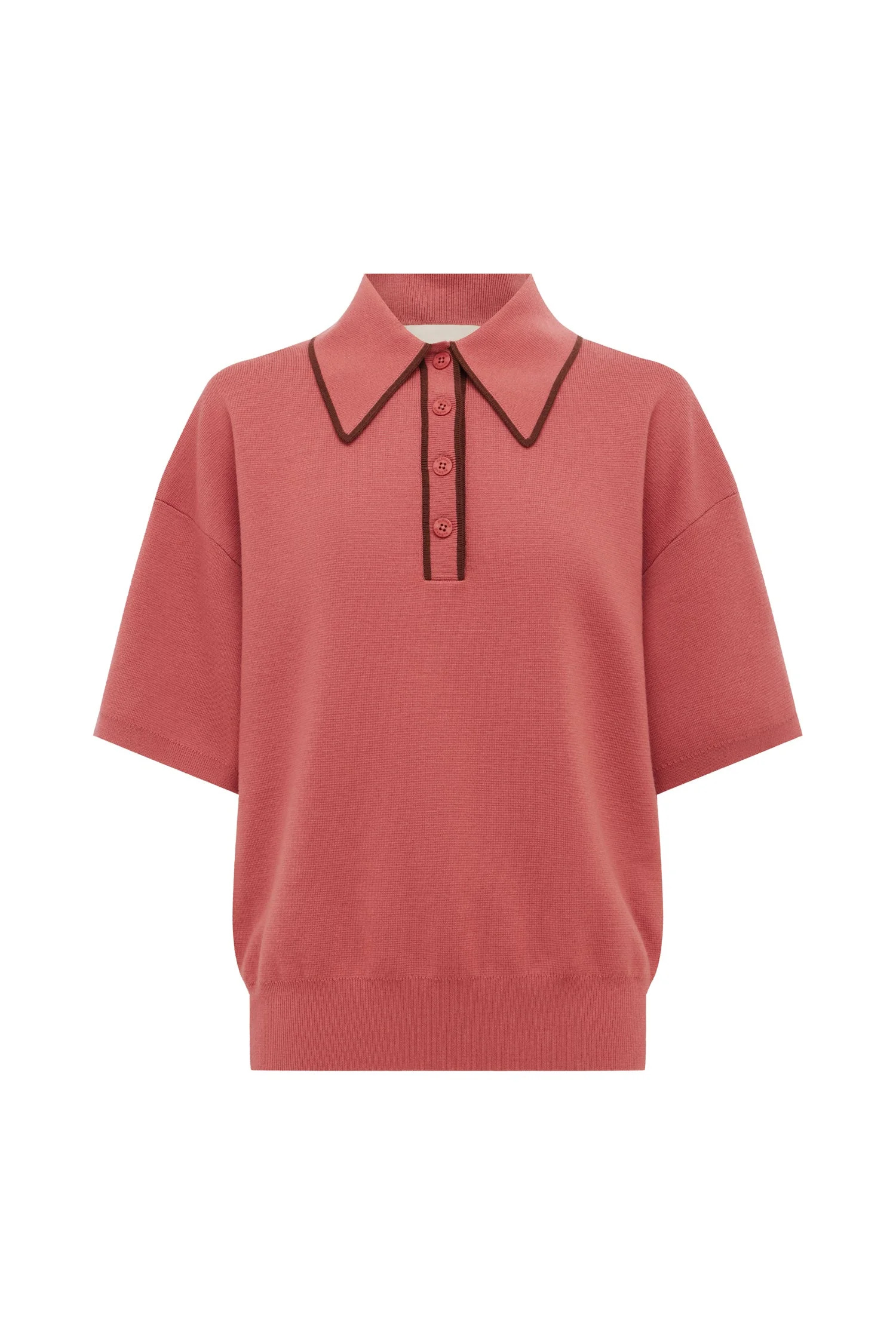 Valentina Blush Knit Polo - 1