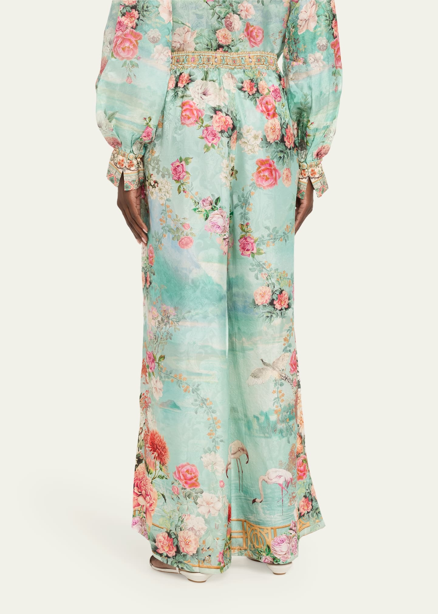 The Jewellery Museum Silk Lounge Pants - 3