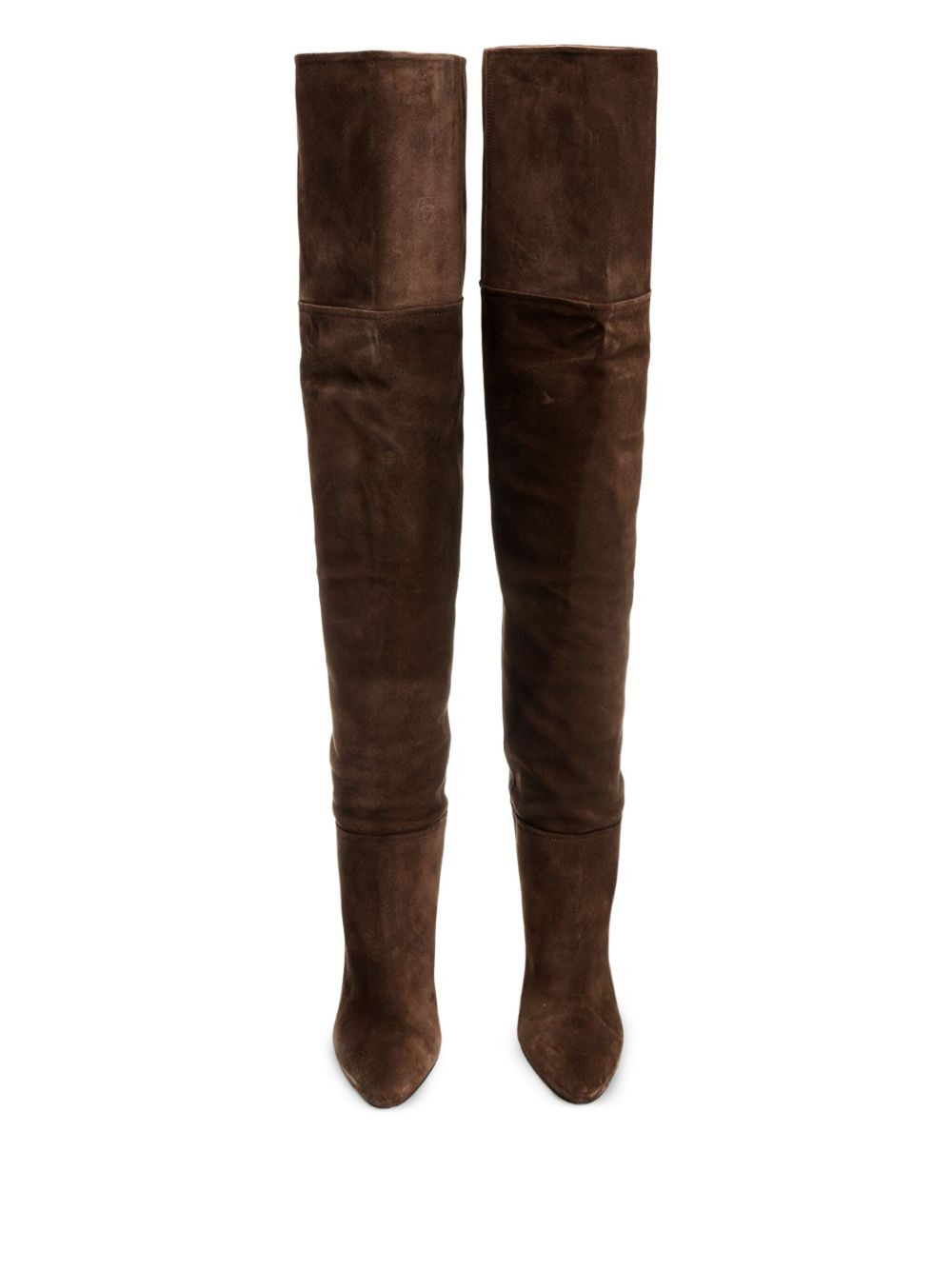 100mm Lavinia suede thigh-high boots - 4