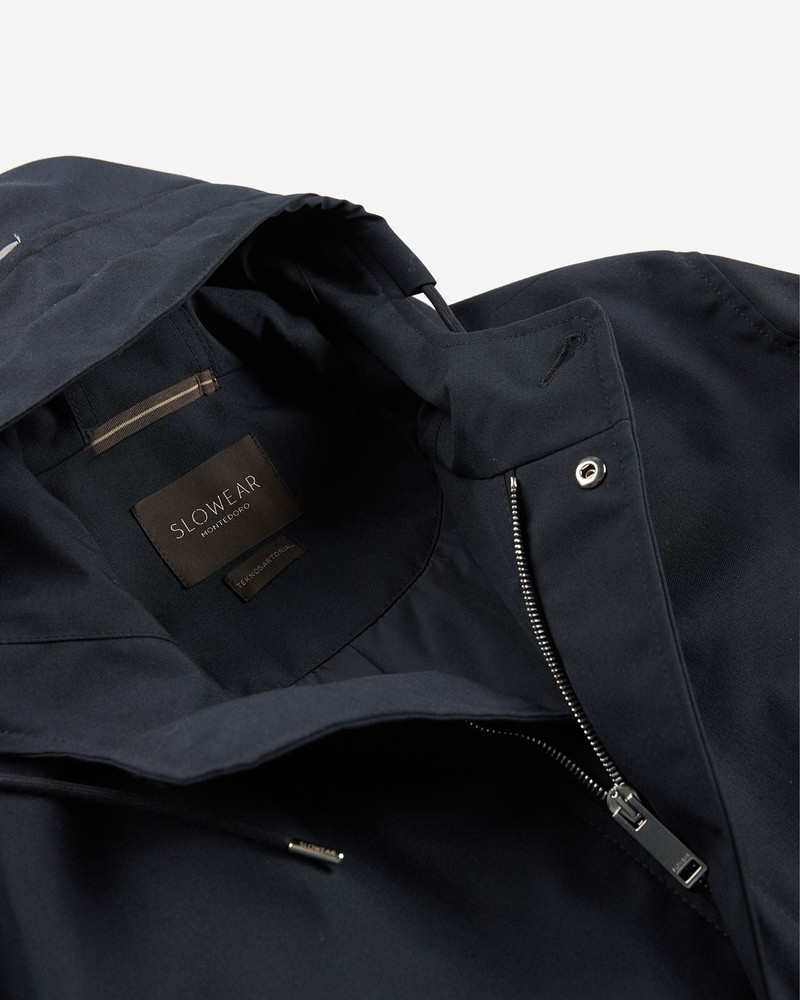 Technical fabric hooded jacket 6