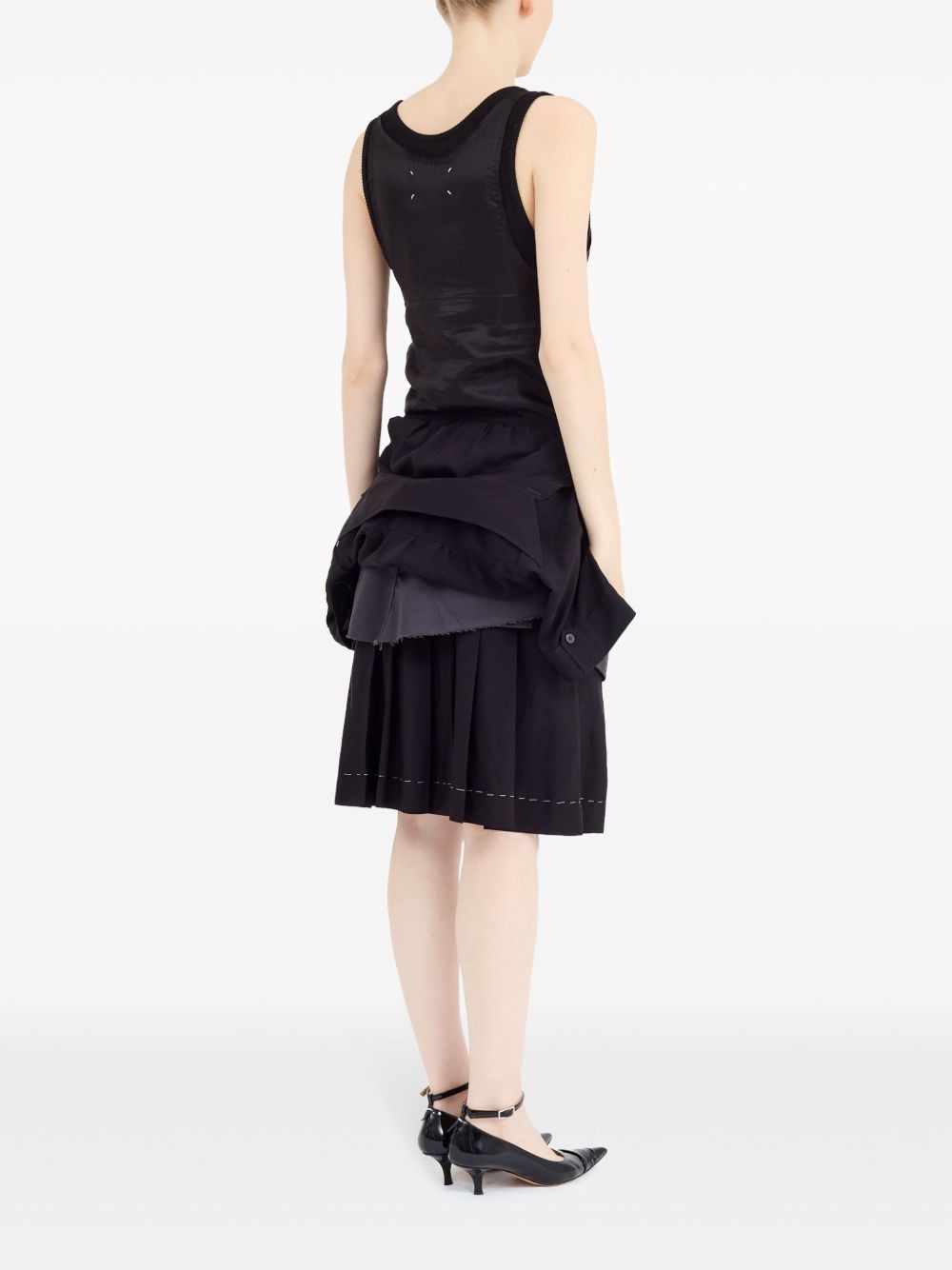 layered midi dress - 4