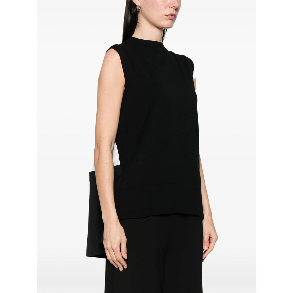 Sacai Black Tops - Vests & Tank Tops Women - 2