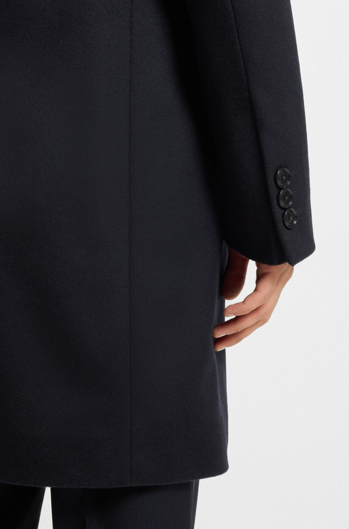 REGULAR-FIT WOOL AND CASHMERE COAT - 6