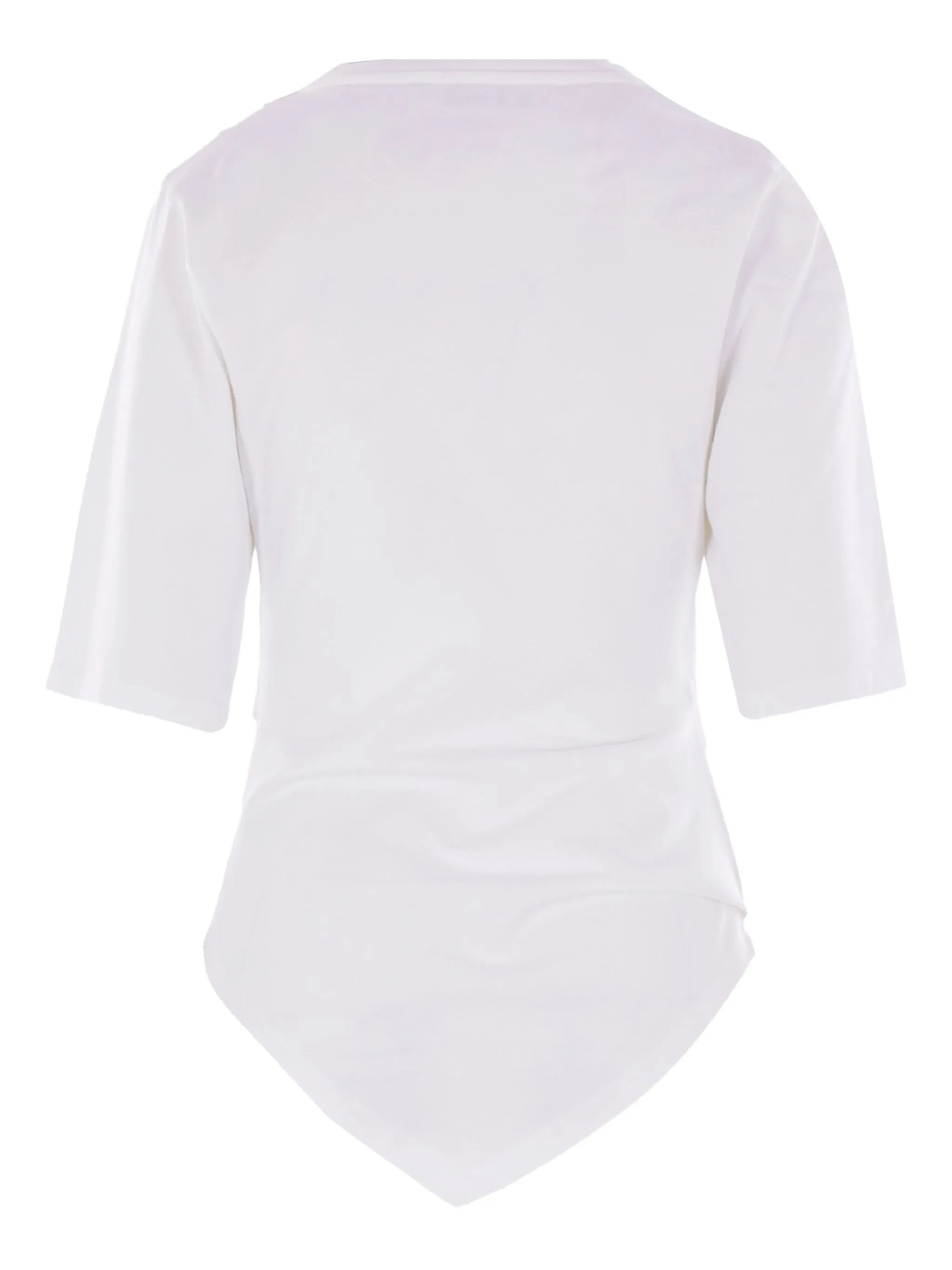 asymmetrical cotton T-shirt - 2