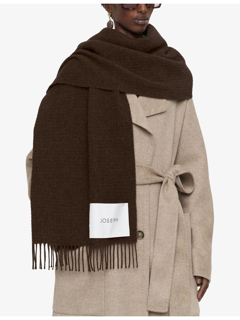 JOSEPH Flora Waffle Wool Scarf outlook