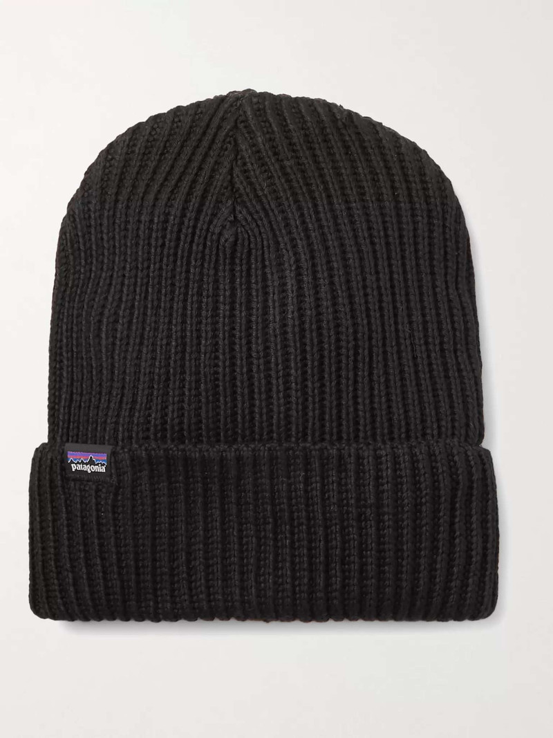 Patagonia Fisherman Logo-Appliquéd Ribbed-Knit Beanie outlook