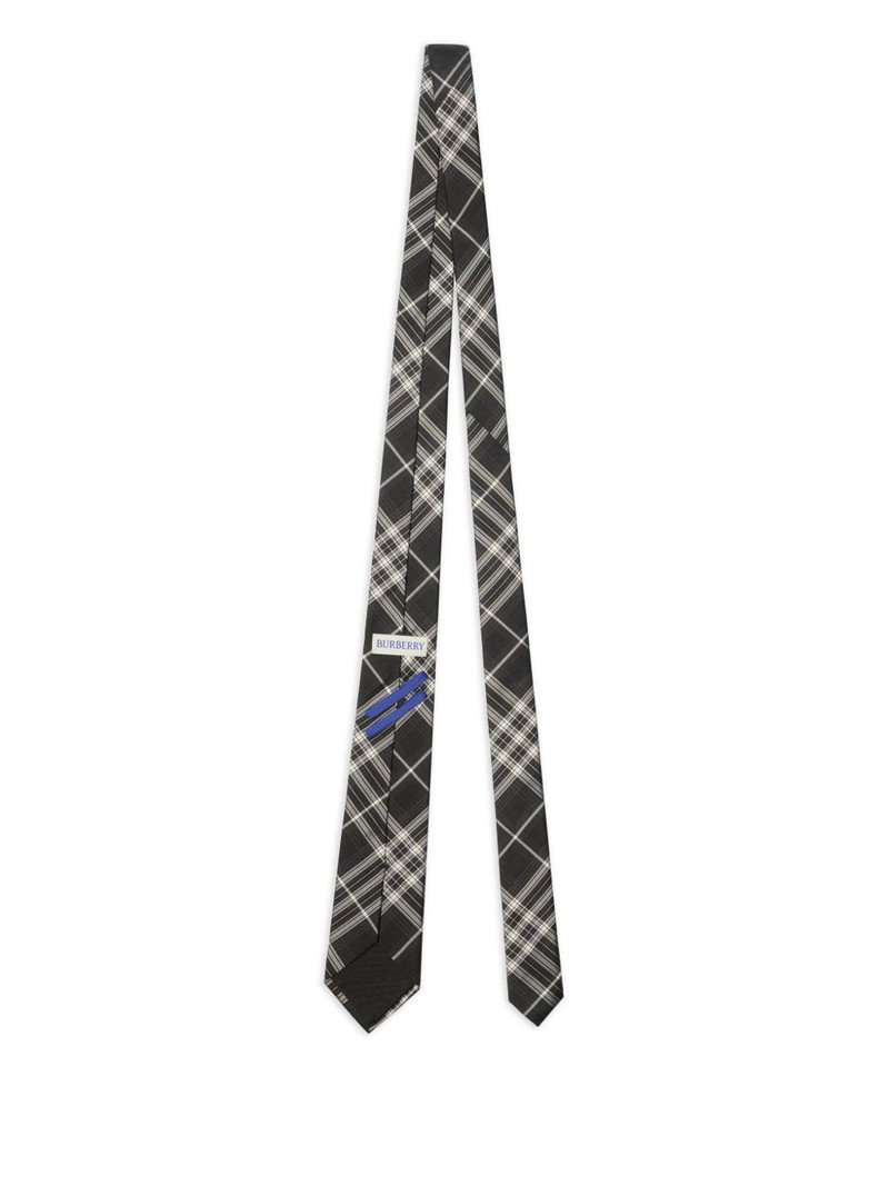Burberry check silk tie outlook
