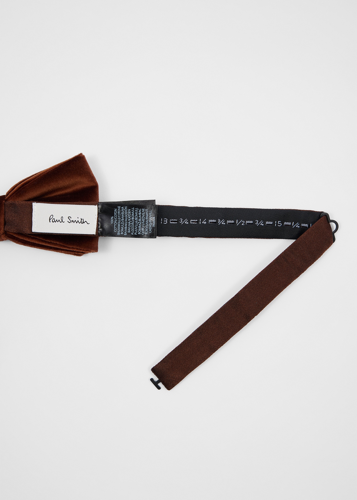 Chocolate Brown Pre-Tied Satin Bow Tie - 3