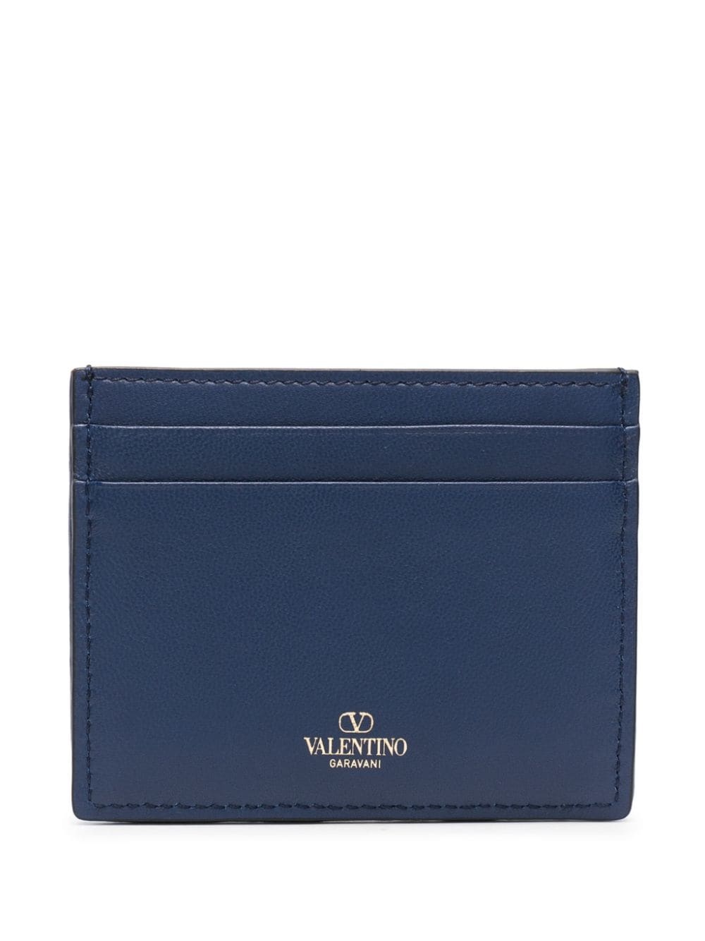 monogram-jacquard leather cardholder - 2