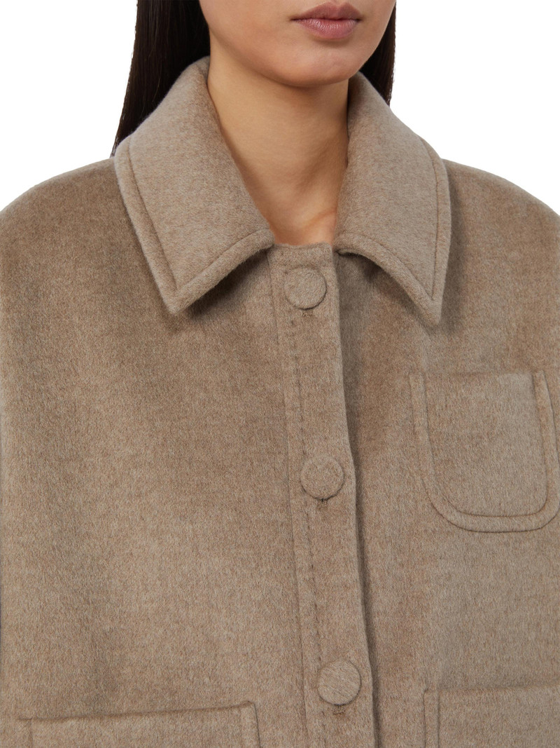 Women's Light Weight Cashmere Cape - Tawny Bronze Brown 4