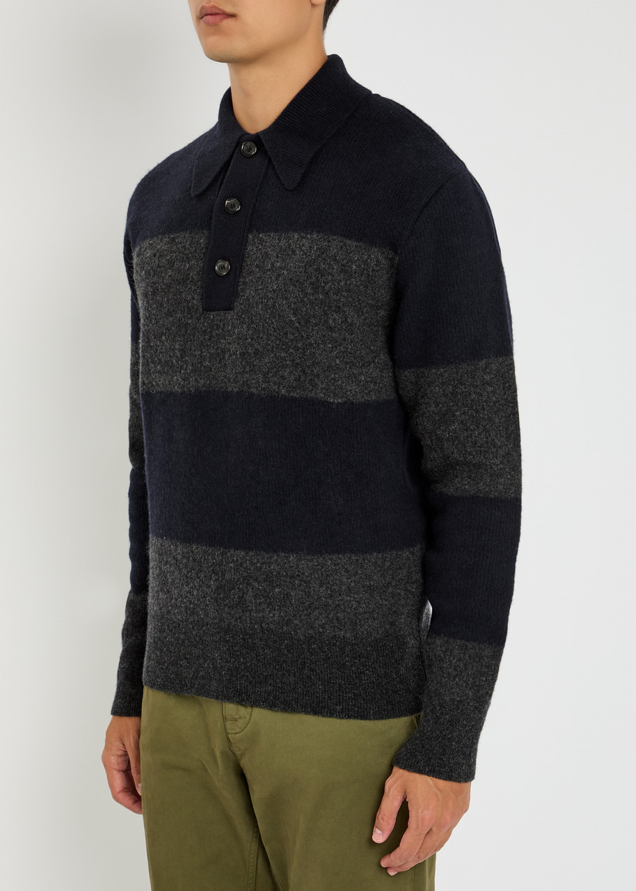 Oliver Spencer Paxton Striped-intarsia Wool Jumper - 2