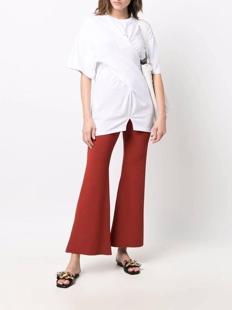 Stella McCartney twist logo print T-shirt outlook