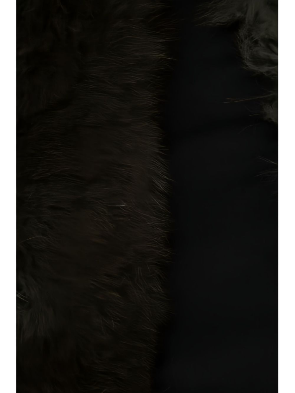 faux-fur cotton scarf - 2