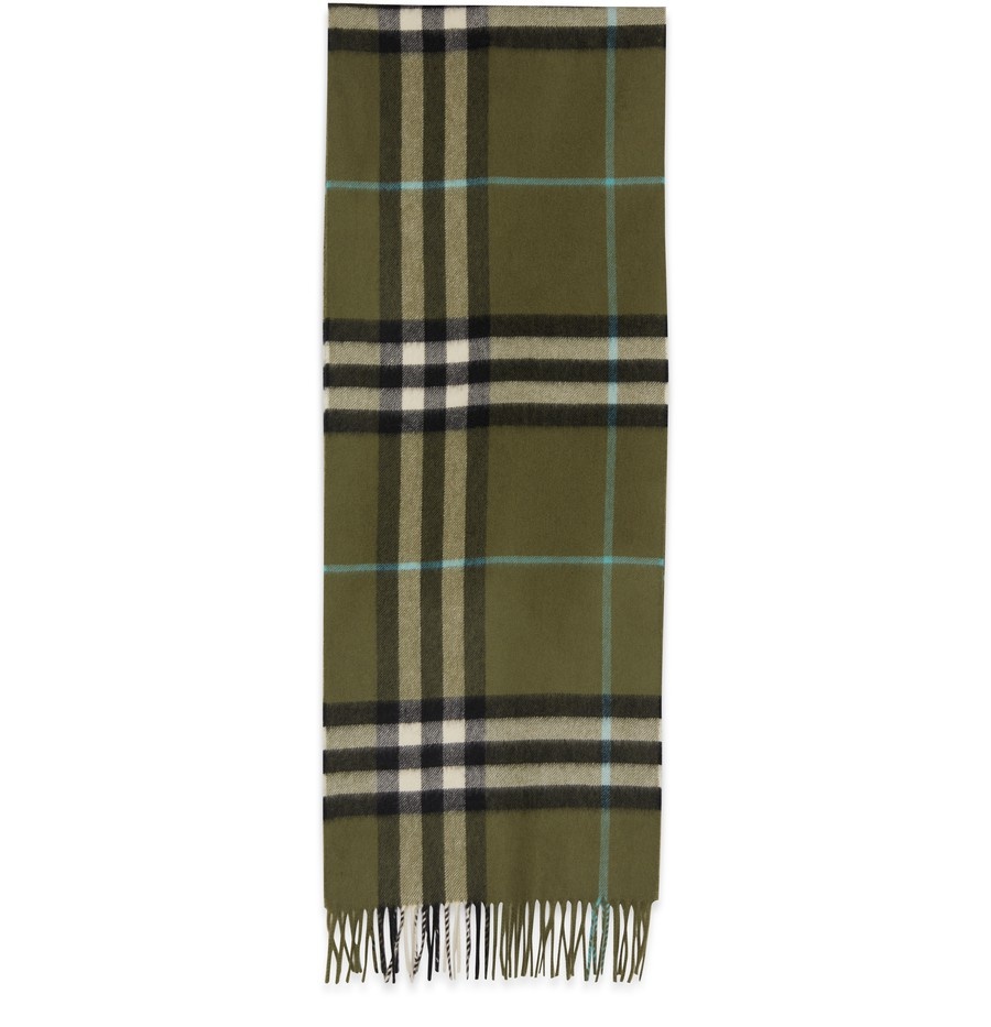 Large checked scarf - 1