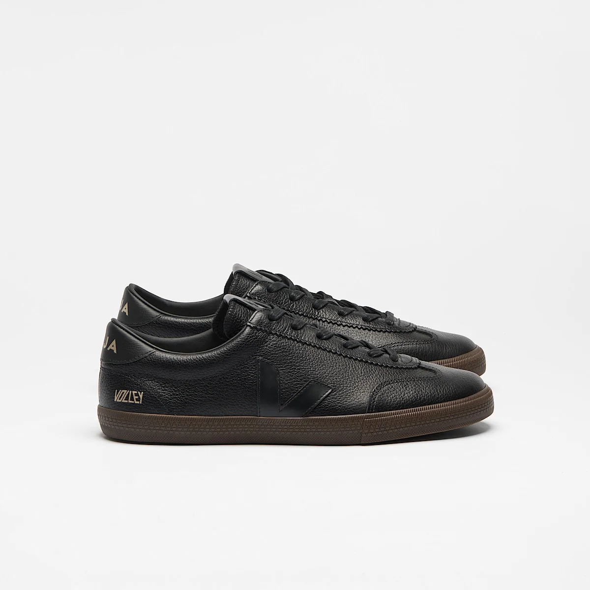 VOLLEY SIGNATURE GRAINED OILED LEATHER BLACK EAGLE - 1