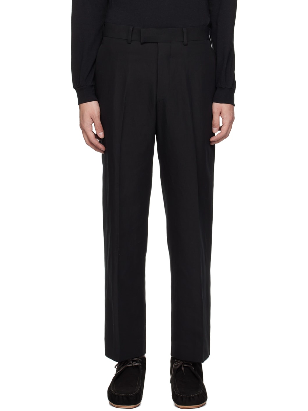 Black Hard Twist Finx Trousers - 1