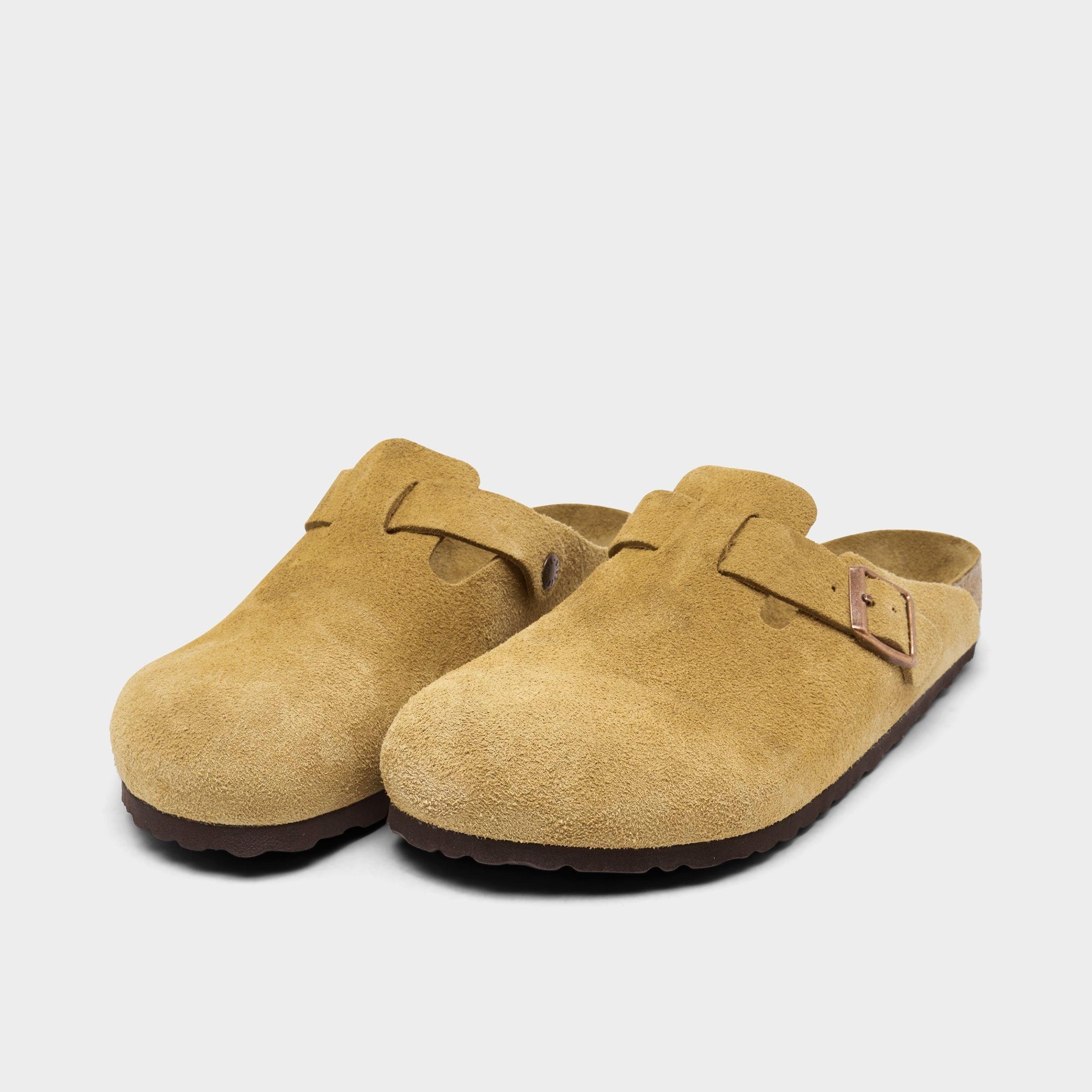 MEN'S BIRKENSTOCK BOSTON SUEDE LEATHER BIRKO-FLOR CLOGS - 2