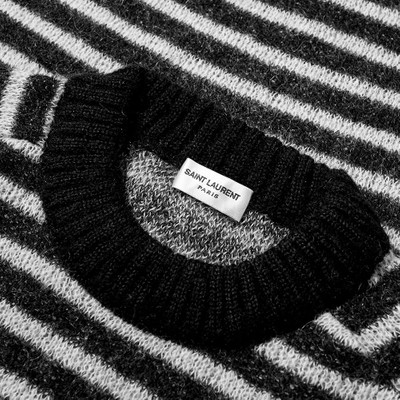 SAINT LAURENT Saint Laurent Stripe Mohair Knit outlook