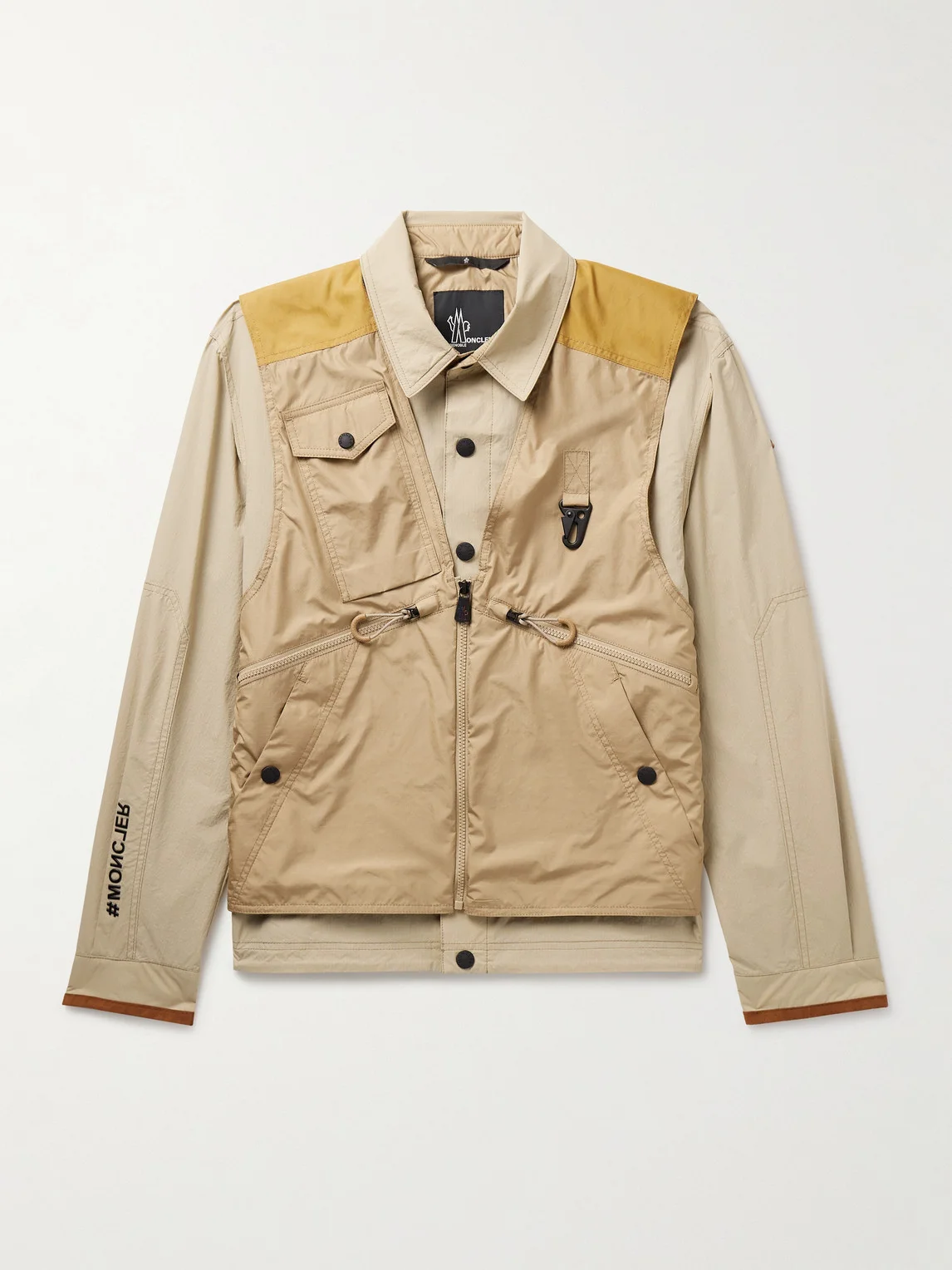 Combal Logo-Appliquéd Alcantara®-Trimmed Layered Ripstop Jacket - 1